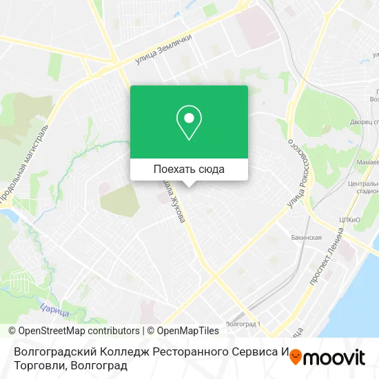 Карта Волгоградский Колледж Ресторанного Сервиса И Торговли