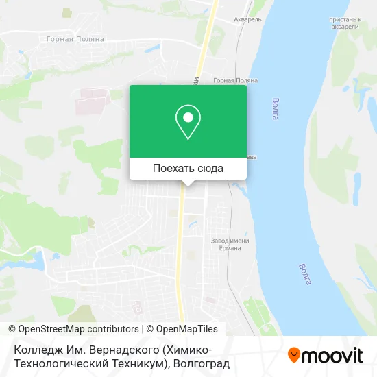 Карта Колледж Им. Вернадского (Химико-Технологический Техникум)