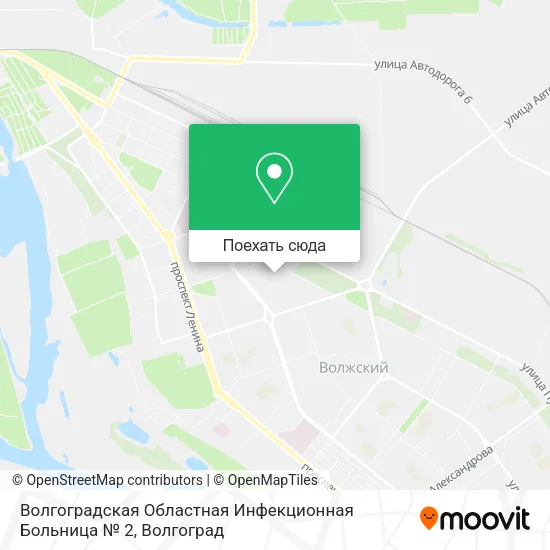Карта Волгоградская Областная Инфекционная Больница № 2