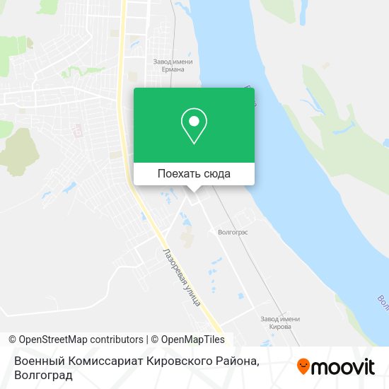 Карта Военный Комиссариат Кировского Района