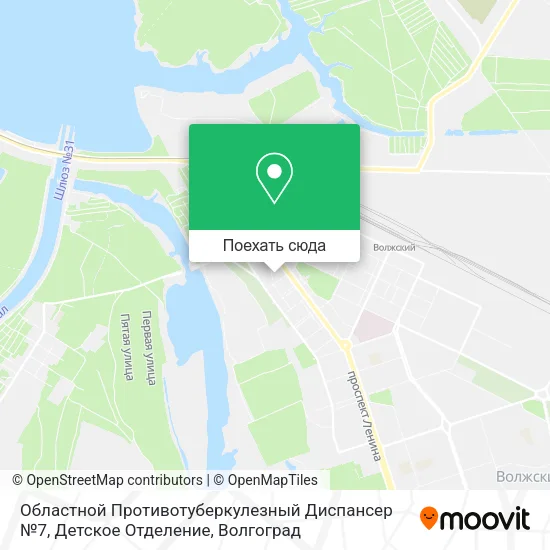 Карта Областной Противотуберкулезный Диспансер №7, Детское Отделение