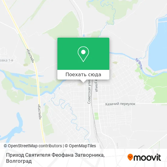 Карта Приход Святителя Феофана Затворника