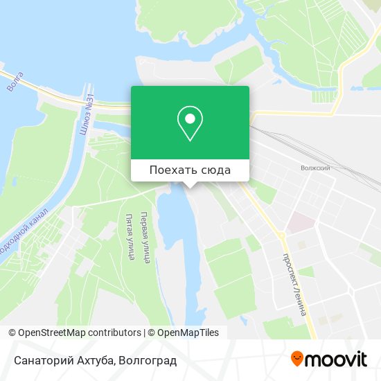 Карта Санаторий Ахтуба