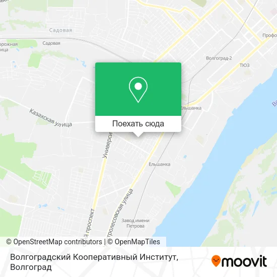Карта Волгоградский Кооперативный Институт