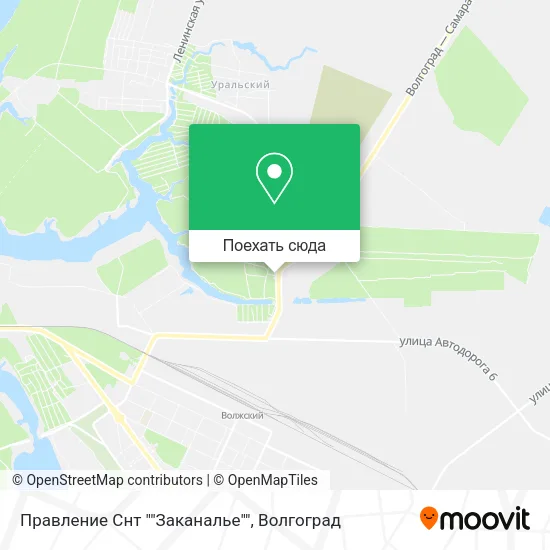 Карта Правление Снт ""Заканалье""