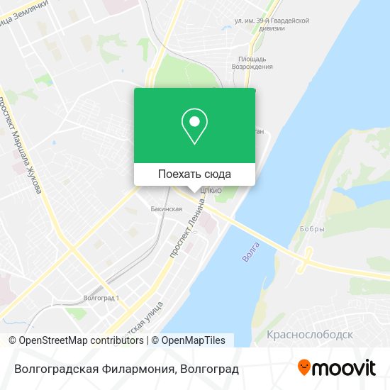 Карта Волгоградская Филармония