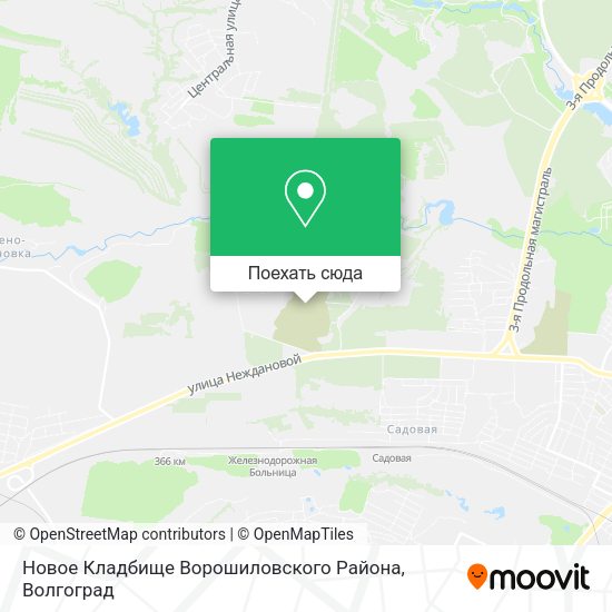Карта Новое Кладбище Ворошиловского Района