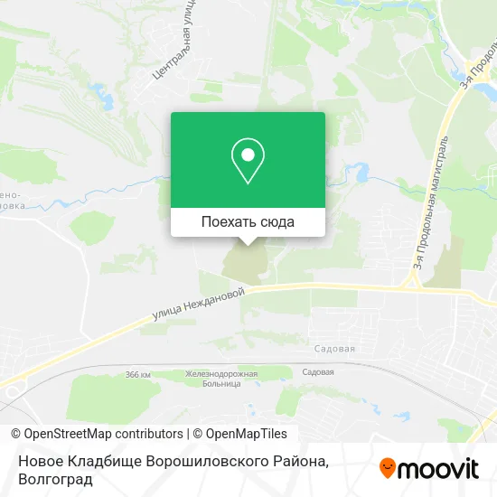Карта Новое Кладбище Ворошиловского Района