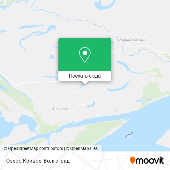 Карта Озеро Кривое
