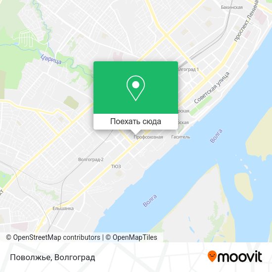 Карта Поволжье