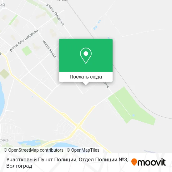 Карта Участковый Пункт Полиции, Отдел Полиции №3