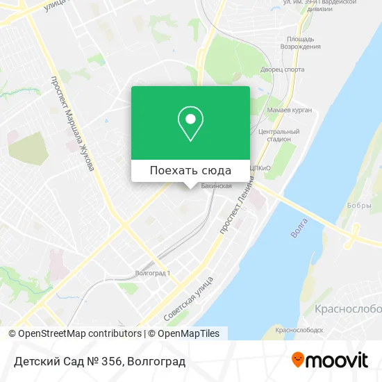 Карта Детский Сад № 356