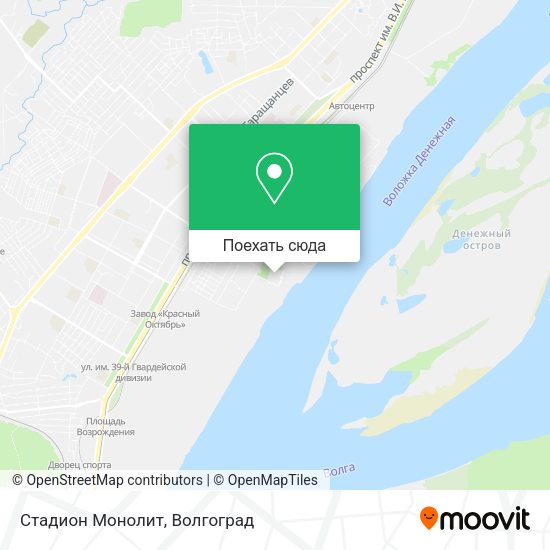 Карта Стадион Монолит