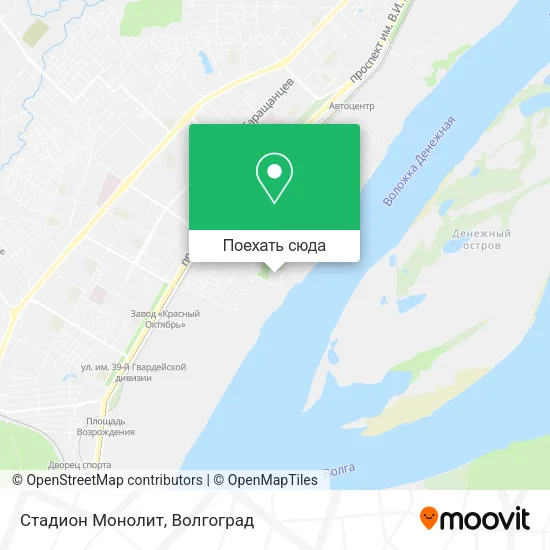Карта Стадион Монолит