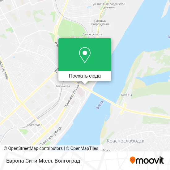 Карта Европа Сити Молл