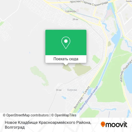 Карта Новое Кладбище Красноармейского Района