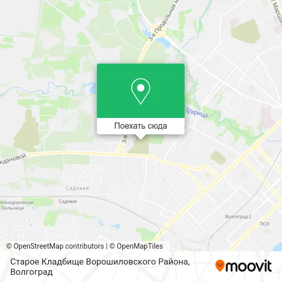 Карта Старое Кладбище Ворошиловского Района