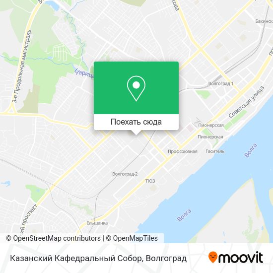Карта Казанский Кафедральный Собор