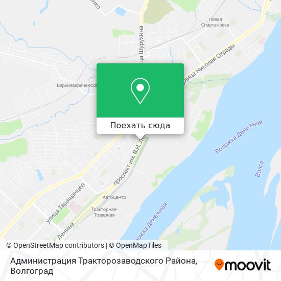 Карта Администрация Тракторозаводского Района