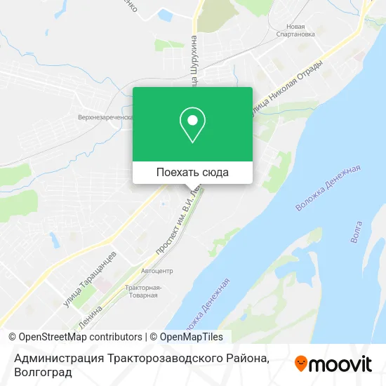 Карта Администрация Тракторозаводского Района