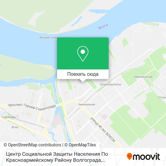 Карта Центр Социальной Защиты Населения По Красноармейскому Району Волгограда