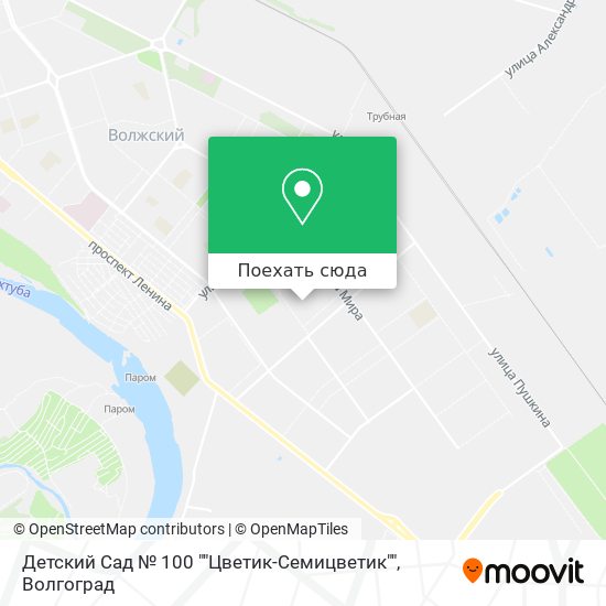 Карта Детский Сад № 100 ""Цветик-Семицветик""