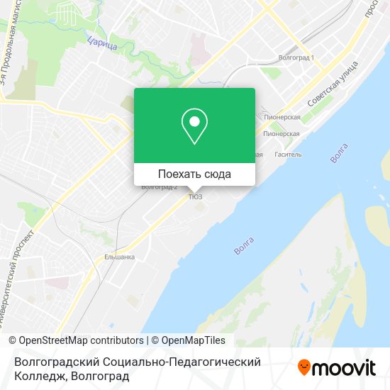 Карта Волгоградский Социально-Педагогический Колледж