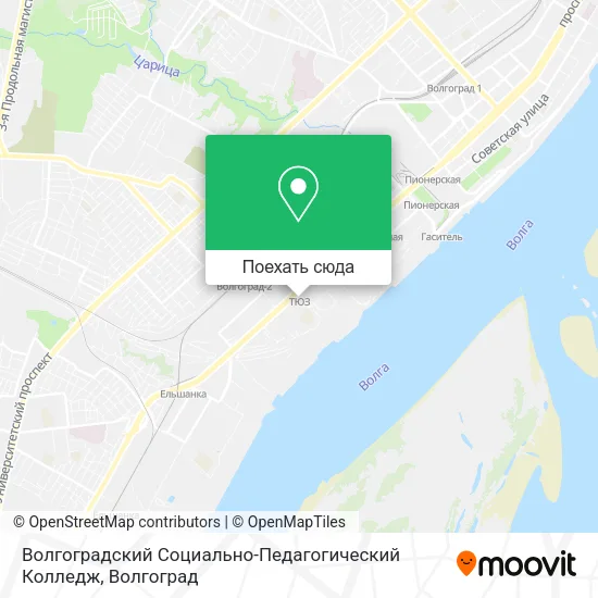 Карта Волгоградский Социально-Педагогический Колледж