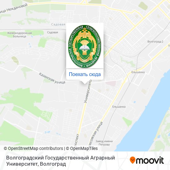 Карта Волгоградский Государственный Аграрный Университет