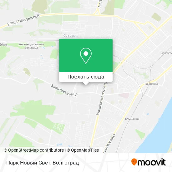 Карта Парк Новый Свет