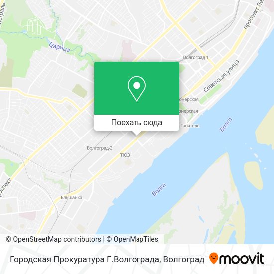 Карта Городская Прокуратура Г.Волгограда