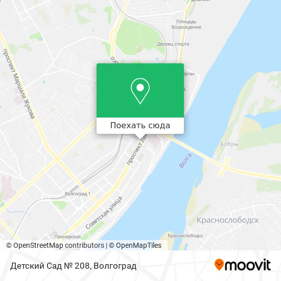 Карта Детский Сад № 208
