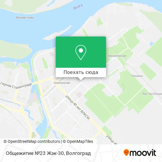 Карта Общежитие №23 Жэк-30