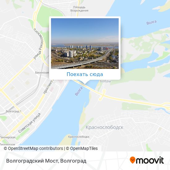 Карта Волгоградский Мост