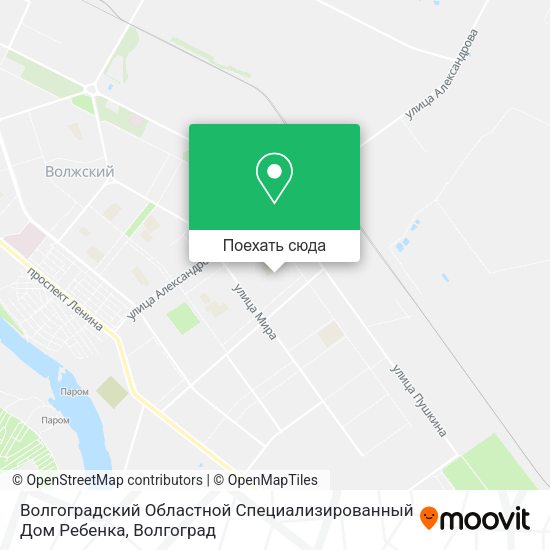 Карта Волгоградский Областной Специализированный Дом Ребенка
