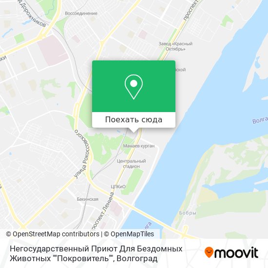 Карта Негосударственный Приют Для Бездомных Животных ""Покровитель""