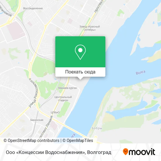 Карта Ооо «Концессии Водоснабжения»