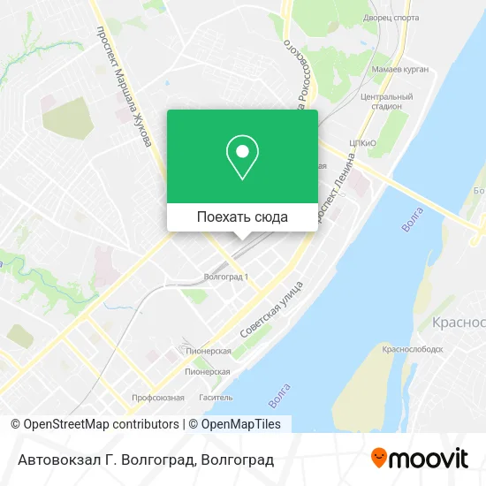 Карта Автовокзал Г. Волгоград