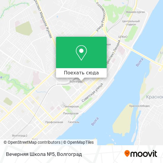Карта Вечерняя Школа №5