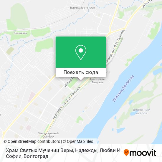 Карта Храм Святых Мучениц Веры, Надежды, Любви И Софии