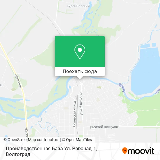 Карта Производственная База Ул. Рабочая, 1