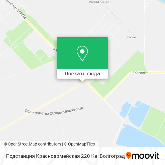 Карта Подстанция Красноармейская 220 Кв