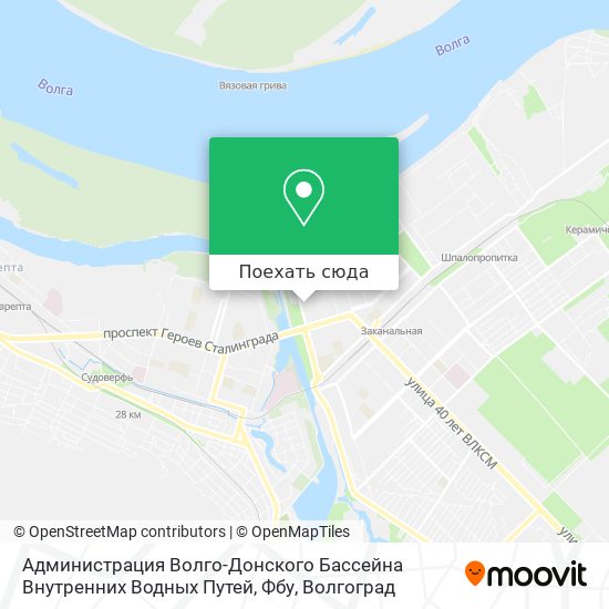 Карта Администрация Волго-Донского Бассейна Внутренних Водных Путей, Фбу