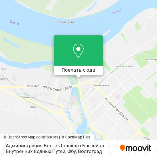 Карта Администрация Волго-Донского Бассейна Внутренних Водных Путей, Фбу