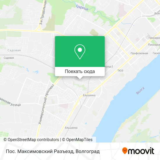 Карта Пос. Максимовский Разъезд