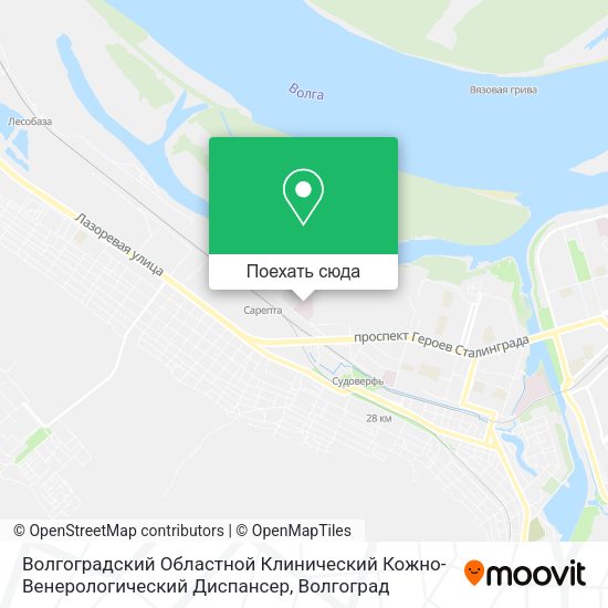 Карта Волгоградский Областной Клинический Кожно-Венерологический Диспансер