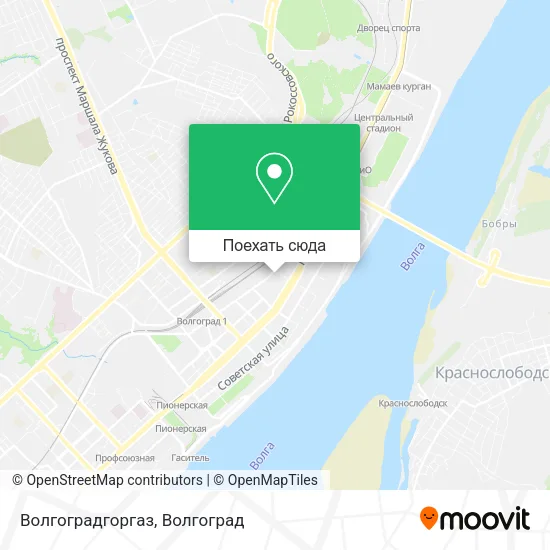 Карта Волгоградгоргаз