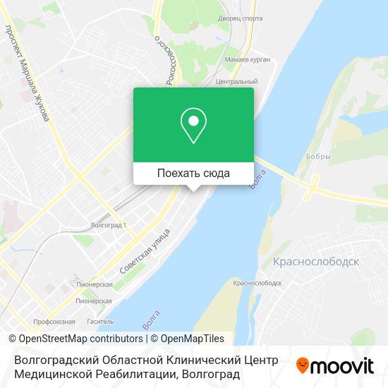 Карта Волгоградский Областной Клинический Центр Медицинской Реабилитации