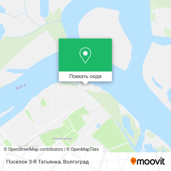 Карта Посёлок 3-Я Татьянка