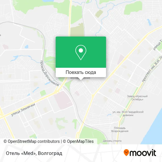 Карта Отель «Med»